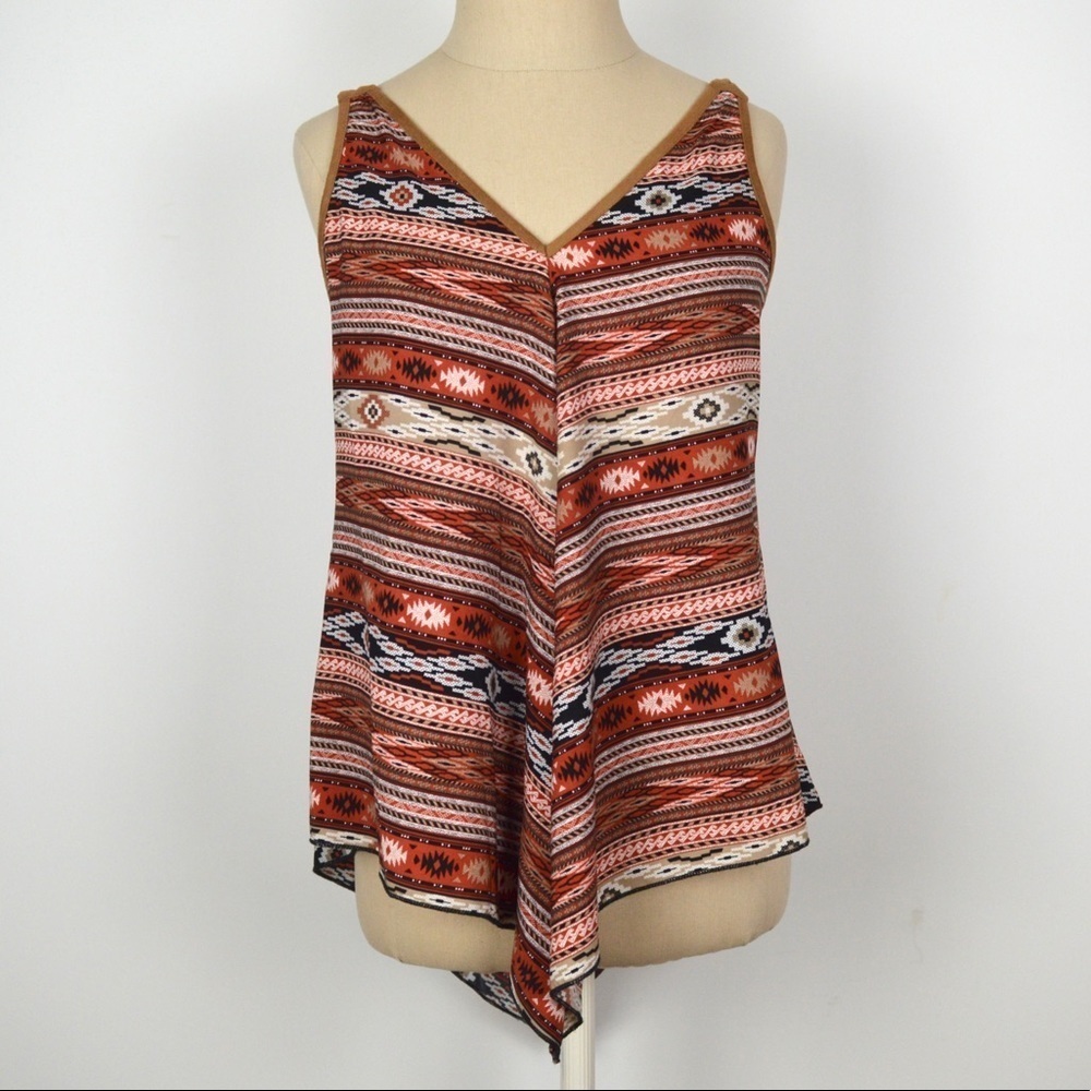 Zoe & Rose Tribal Inspired Tank Top S